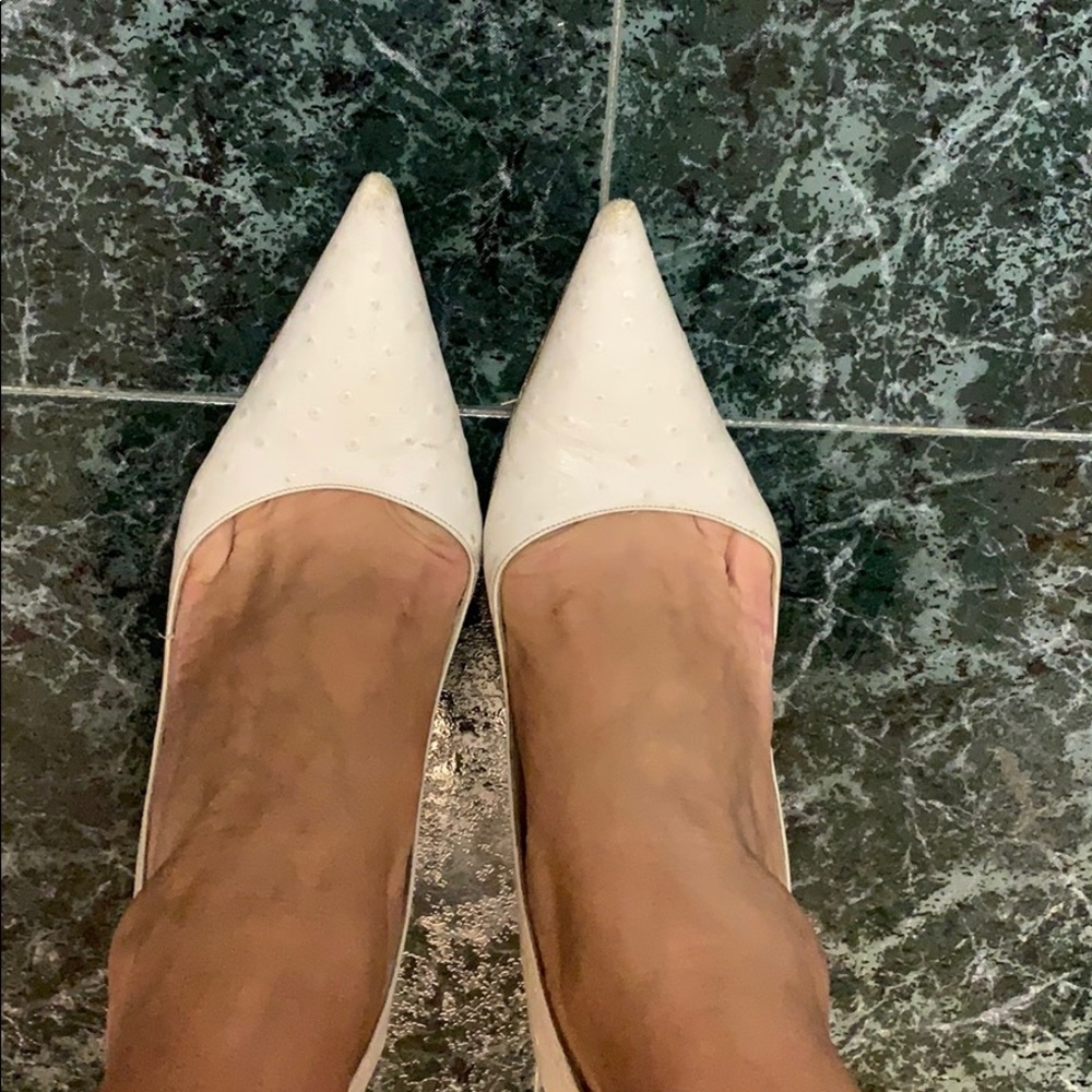 Ostrich skin shoe size 37.5